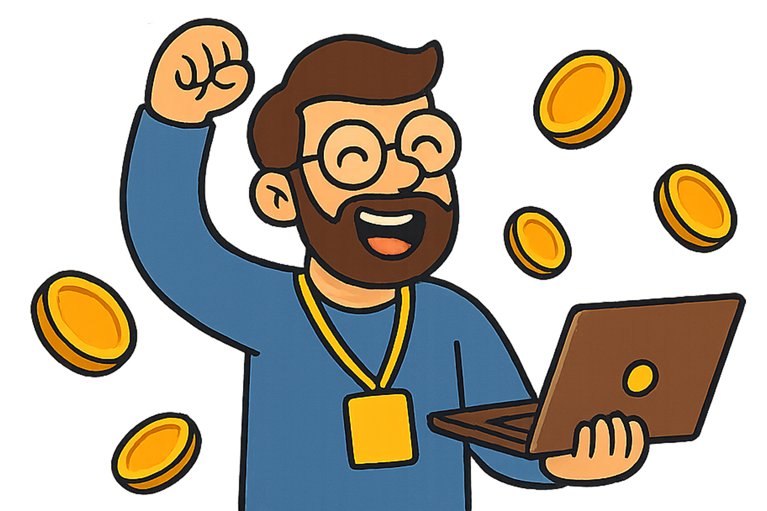 Developer working icon
